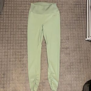 Whitney Simmons Gym Shark light green leggings, Size Medium